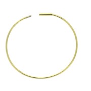 39mm Circle earstuds to decorate - fine Gold plated x2