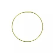 30mm Circle earstuds to decorate - fine Gold plated x2