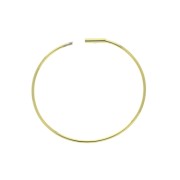 30mm Circle earstuds to decorate - fine Gold plated x2