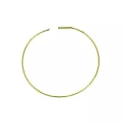30mm Circle earstuds to decorate - fine Gold plated x2
