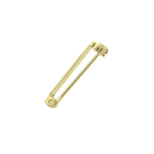 22mm Base Metal Bar Pin for brooch creation - fine Gold plated x1
