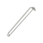 38mm Base Metal Bar Pin for brooch creation - Rhodium Tone x1