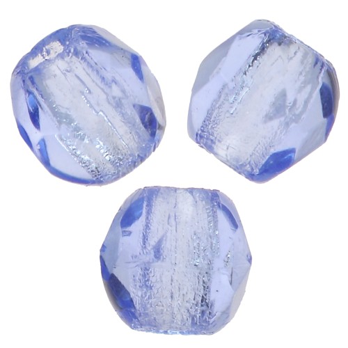 Fire Polished faceted round beads 2mm Sapphire x50