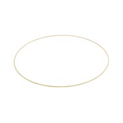 65mm fine bangle bracelet - Gold plated 3 micron x1