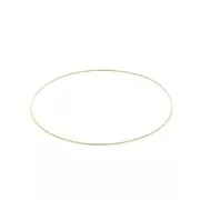 60mm fine bangle bracelet - Gold plated 3 micron x1