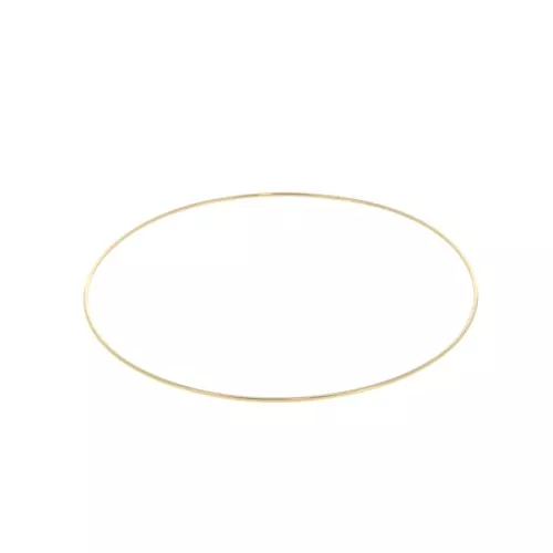 60mm fine bangle bracelet - Gold plated 3 micron x1
