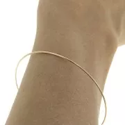 60mm fine bangle bracelet - Gold plated 3 micron x1