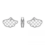 PureCrystal Ginko Pendant 6900 13.5x20mm Olivine x1