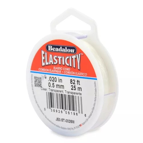 Elasticity wire 0.5 mm - Transparent x25m