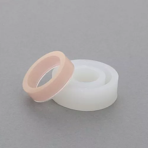 Silicone mold for making wide resin rings - Size 50 x1