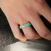 Silicone mold for wide resin rings - Size 56 x1