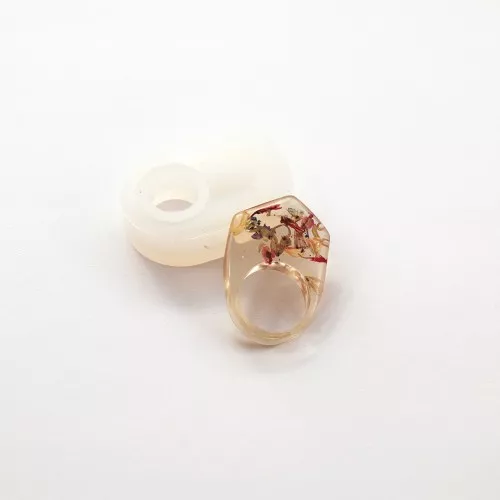 Silicone mold for fancy resin rings - Size 53 x1