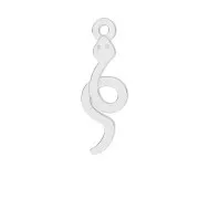 16x5.5mm 925 Sterling Silver snake charm x1 