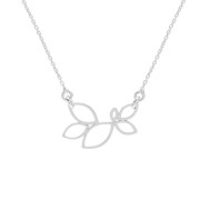 22x14mm 925 Sterling Silver leaf spacer x1 