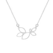 22x14mm 925 Sterling Silver leaf spacer- Fine Gold Plated x1