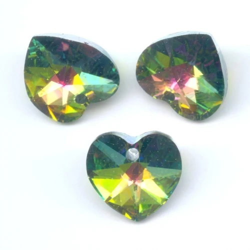 PureCrystal 6228 Heart 18x17.5mm Crystal Vitrail Medium x1