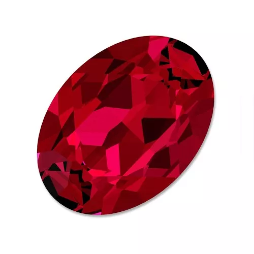 6x4mm PureCrystal 4120 Oval Fancy Stone - Scarlet x1