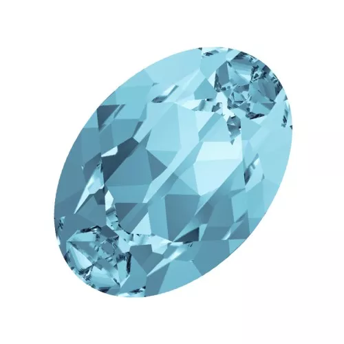 6x4mm PureCrystal 4120 Oval Fancy Stone - Aquamarine x1