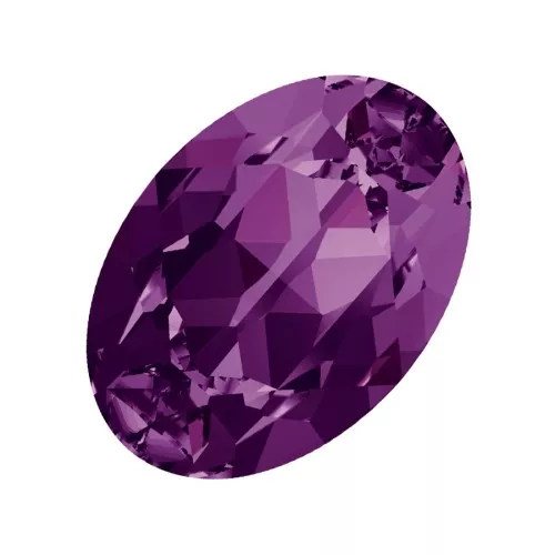 6x4mm PureCrystal 4120 Oval Fancy Stone - Amethyst x1