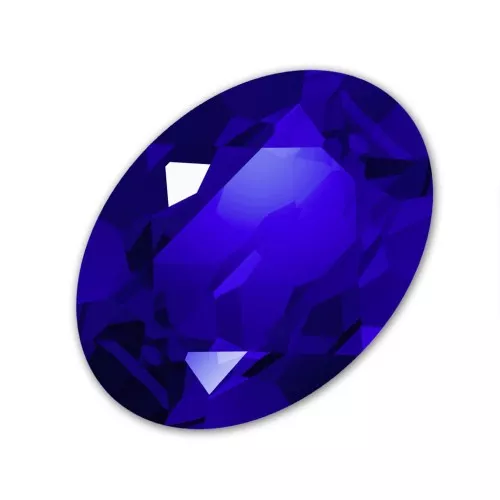 6x4mm PureCrystal 4120 Oval Fancy Stone - Majestic Blue x1