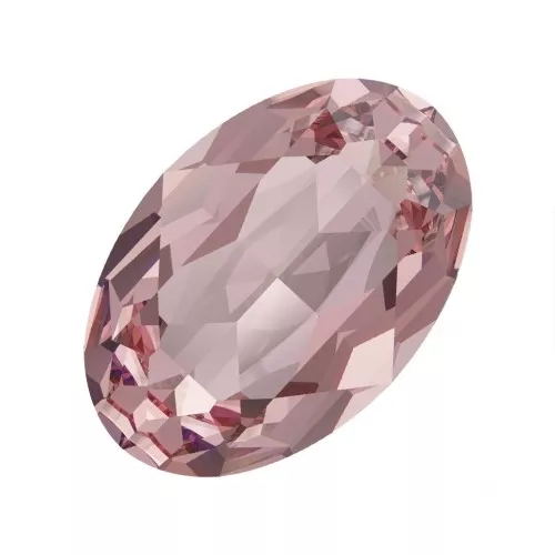 6x4mm PureCrystal 4120 Oval Fancy Stone - Light Rose Ignite x1