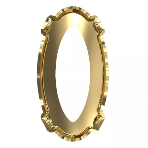 14x7.5mm setting for 4162 cabochons - Gold Tone x1