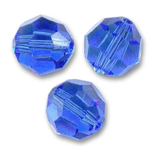 Round beads PureCrystal 5000 4 mm - Sapphire x20