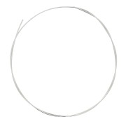 1mm Hard round wire - hardened - 925 Sterling Silver x 1m