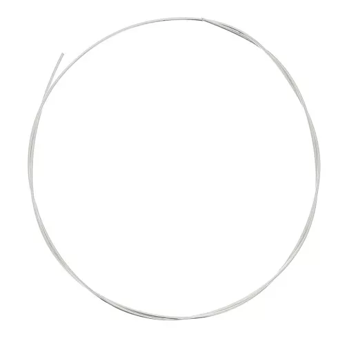 1mm Hard round wire - hardened - 925 Sterling Silver x 1m