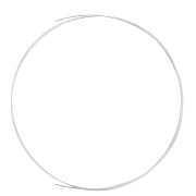 0.8mm Hard round wire - hardened - 925 Sterling Silver x 1m