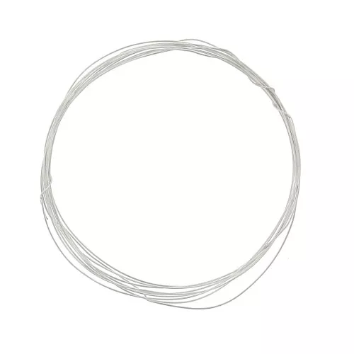 0.4mm Hard round wire - hardened - 925 Sterling Silver x 2m