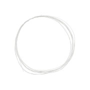 0.2 mm Hard round wire - hardened - 925 Sterling Silver x 2m