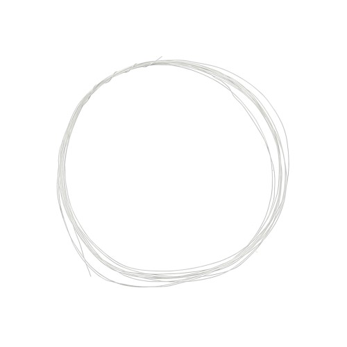 0.2 mm Hard round wire - hardened - 925 Sterling Silver x 2m