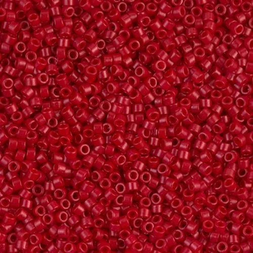 Miyuki Delica 11/0 DB0791 - Dyed Semi Mat Opaque Bright Red
