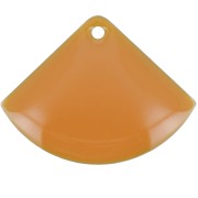 15x20mm Epoxy resin fan-shaped sequin - Mustard x4