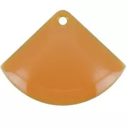 15x20mm Epoxy resin fan-shaped sequin - Mustard x4