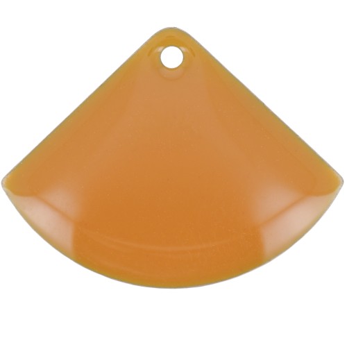 15x20mm Epoxy resin fan-shaped sequin - Mustard x4