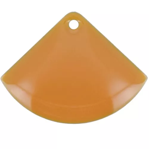 15x20mm Epoxy resin fan-shaped sequin - Mustard x4