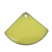 15x20mm Epoxy resin fan-shaped sequin - Yellow x4