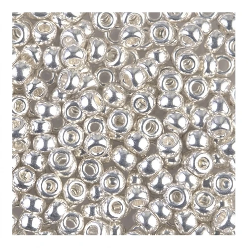 Rocaille Miyuki 8/0 961- Bright Sterling Silver Plated x5g