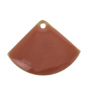 15x20mm Epoxy resin fan-shaped sequin - Terracotta x4|raw }}