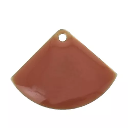 15x20mm Epoxy resin fan-shaped sequin - Terracotta x4