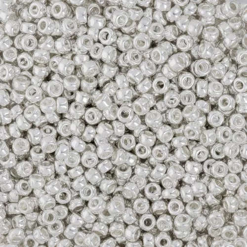 Miyuki Seed beads 11/0 961- Bright Sterling Silver Plated x5g