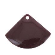 15x20mm Epoxy resin fan-shaped sequin - burgundy x4