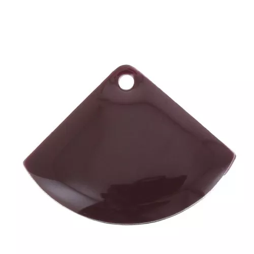 15x20mm Epoxy resin fan-shaped sequin - burgundy x4