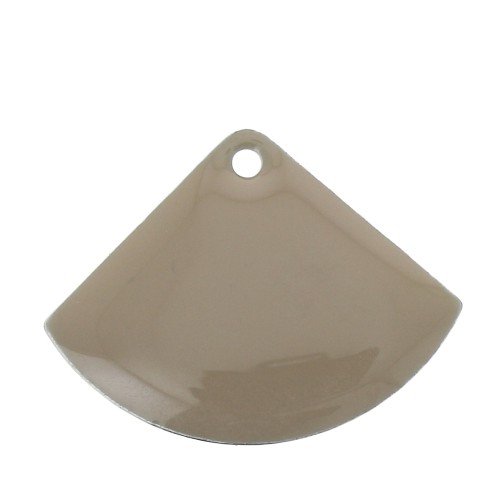 15x20mm Epoxy resin fan-shaped sequin - Taupe x4