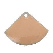 15x20mm Epoxy resin fan-shaped sequin - Light Rose x4|raw }}