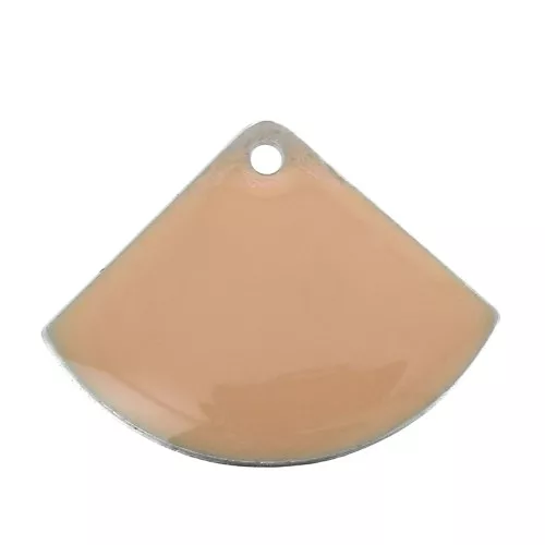 15x20mm Epoxy resin fan-shaped sequin - Light Rose x4