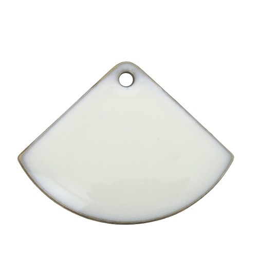 15x20mm Epoxy resin fan-shaped sequin - White x4