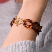 Spiral shaped toggle clasp 16mm fine Gold plated x1